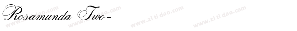 Rosamunda Two字体转换